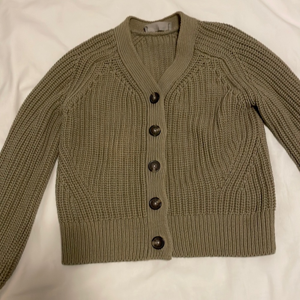 Everlane texture cotton cardigan